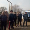 Передвижной патруль из сотрудников отдела полиции, казачества и сотрудников сельской администрации в период празднования Пасхи