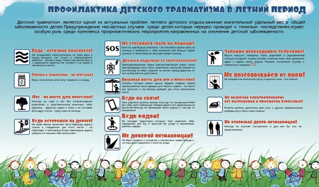 Профилактика детского травматизма в летний период